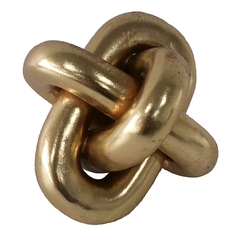 Metallic Knot Figurine, 4" | At Home