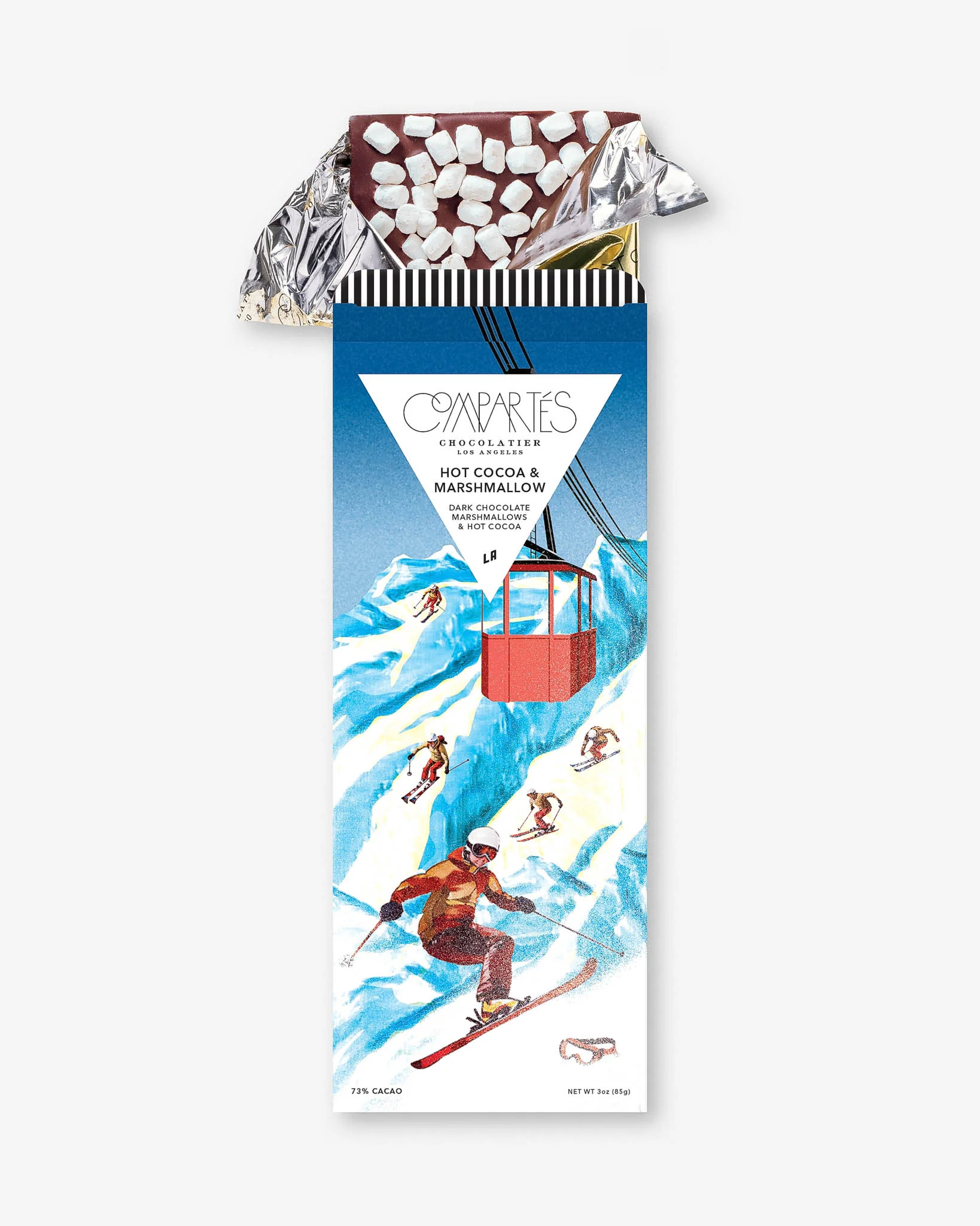 Hot Cocoa Marshmallows Holiday Chocolate Bar | Compartés