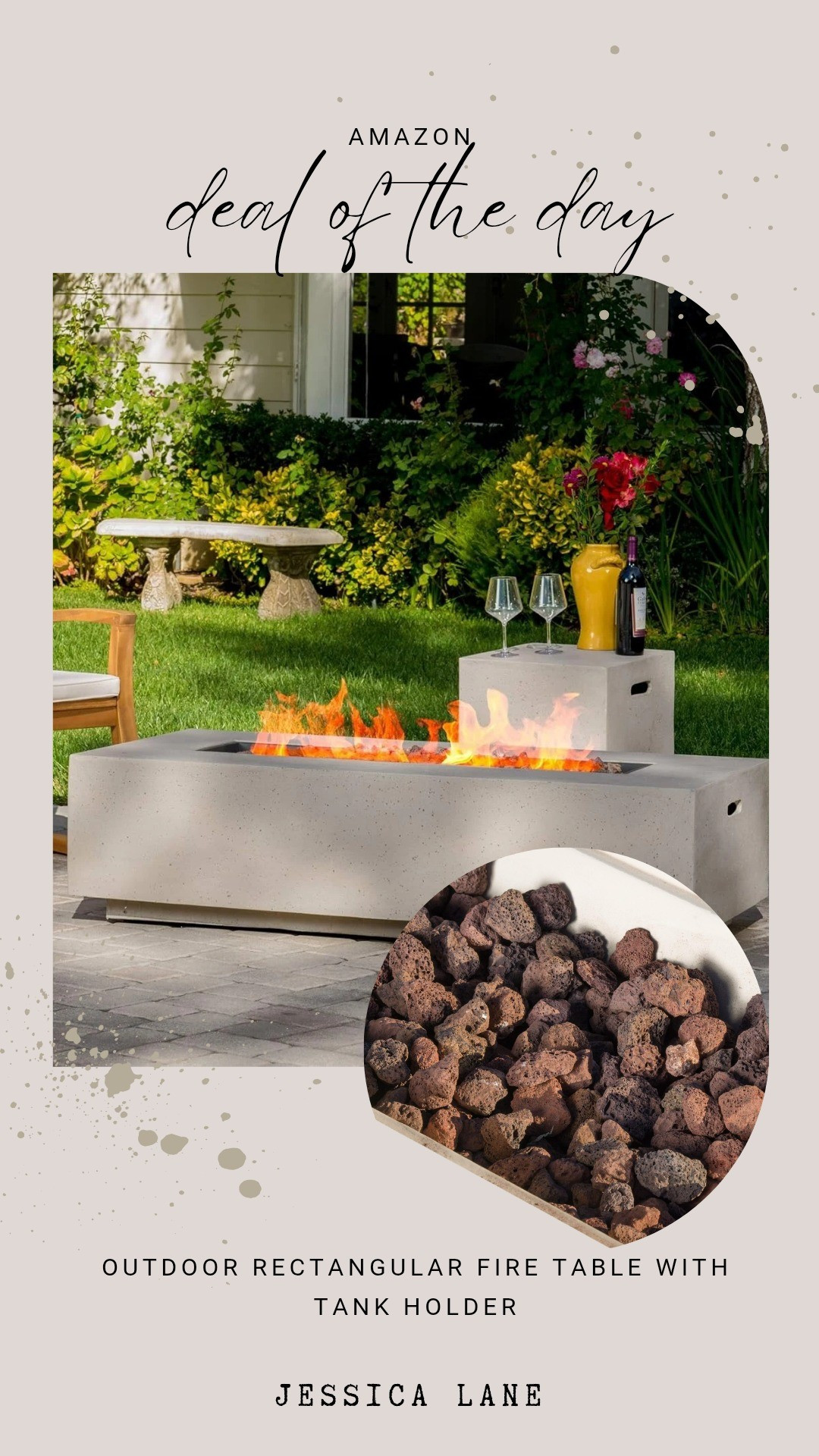 Create a cozy outdoor atmosphere with this rectangular fire table. The matching tank holder keeps your space looking clean and organized.#outdooroasis #firepit #backyardgoals #amazonhome

#LTKSaleAlert #LTKHome #LTKSeasonal