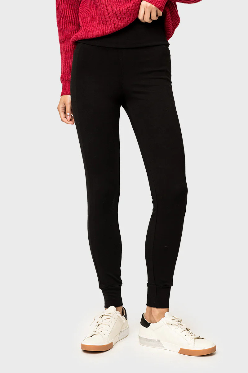 High Waist Essential Soft Ponte Jogger Legging | Gibson