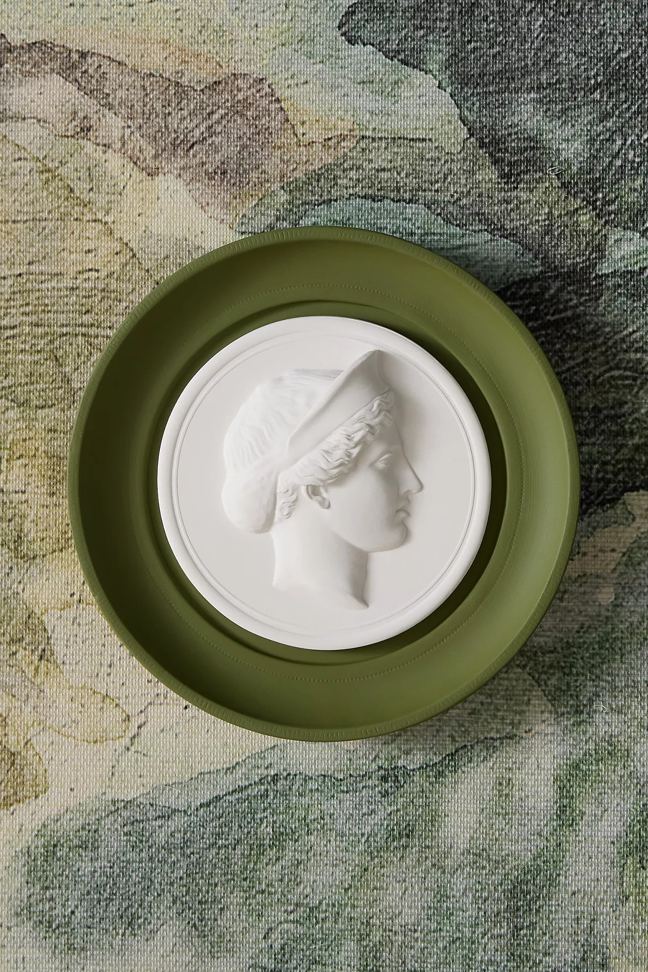 STATUETTE Olive Plaster Framed Intaglio Gallery Wall Charm | Anthropologie (US)