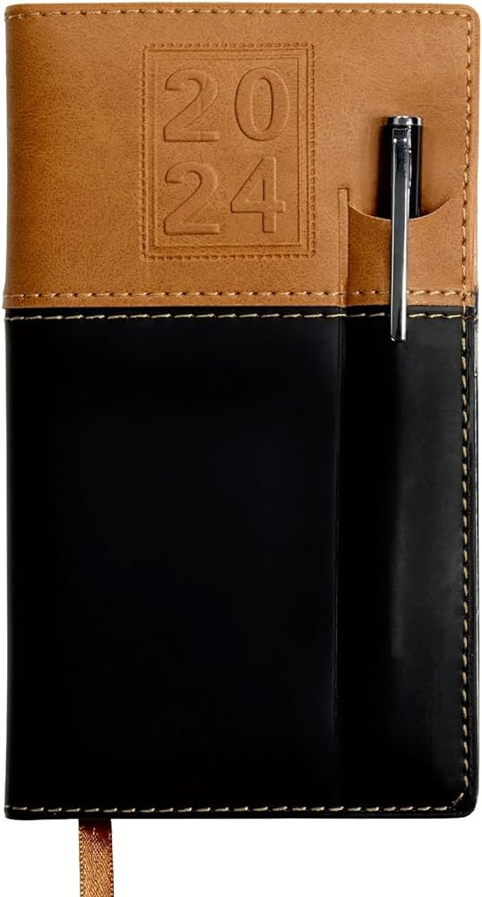 14 Month Pocket Planner 3.5" x 6" with Pen CY 2024 | Amazon (US)