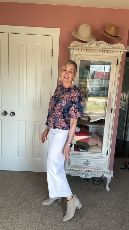 Slimming and comfy work pants with cute grommet detailing at the hem. @lovechicos #workwear #officestyle #lovechicos #fashionover40

#LTKover40 #LTKstyletip #LTKworkwear