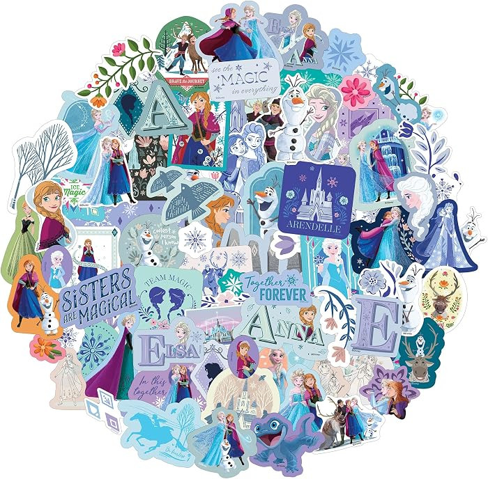 Fashion Angels Disney Frozen 100 Vinyl Sticker Pack, Includes Large Water-Resistant Stickers Feat... | Amazon (US)