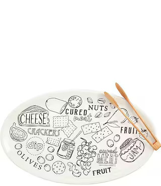 Mud Pie Wine & Cheese Charcuterie Platter Set | Dillard's | Dillard's