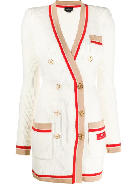 Elisabetta Franchi Double Breasted Cardigan - Farfetch | Farfetch (UK)