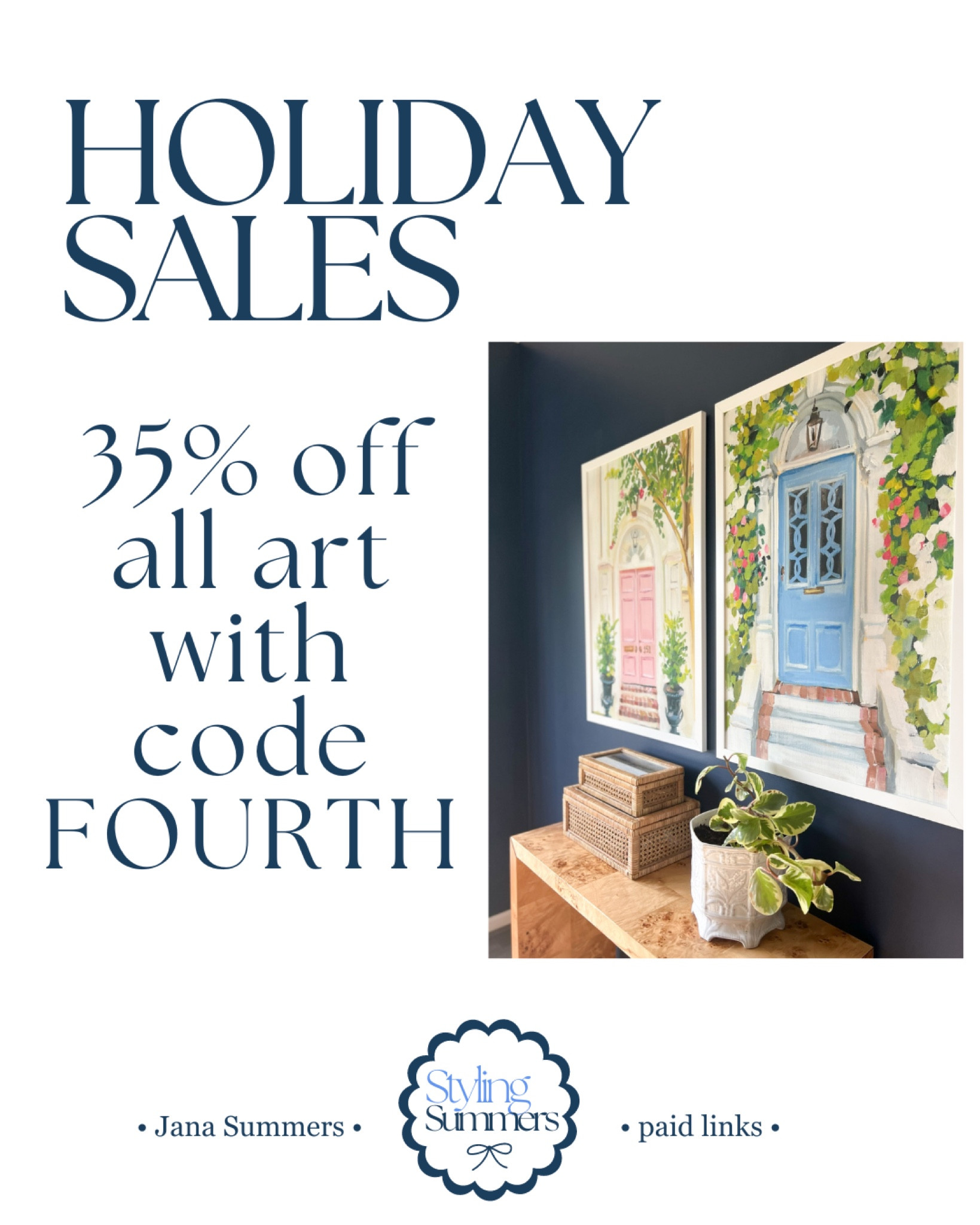 Urban Garden Prints has 35% off all art with code FOURTH

#LTKSaleAlert #LTKSeasonal #LTKSummerSales