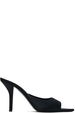 GIABORGHINI - Black Perni 04 Satin Heeled Sandals | SSENSE