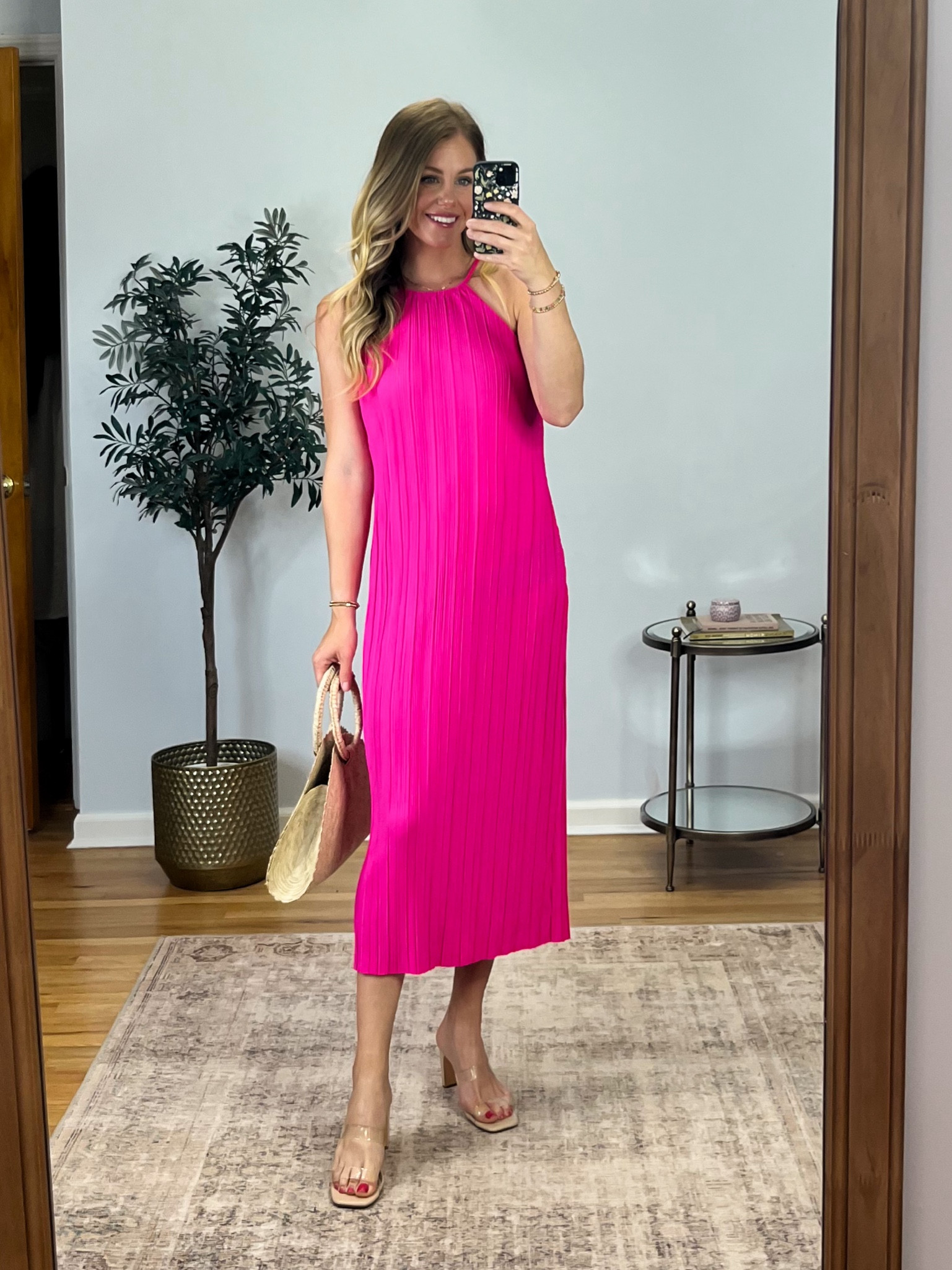 Gorgeous plisse dress down to $14 with target circle. Available in 3 colors and easy to dress up or wear casual. Great wedding guest dress! 

#LTKSummerSales #LTKSaleAlert #LTKWedding