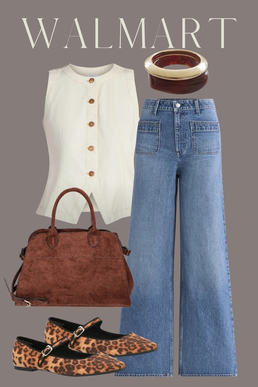 Walmart fall outfit, chocolate brown suede bag, leopard ballet flats

#LTKStyleTip #LTKSeasonal #LTKFindsUnder50