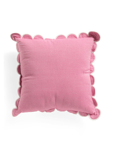 18x18 Set Of 2 Indoor Outdoor Chambray Pillows | TJ Maxx