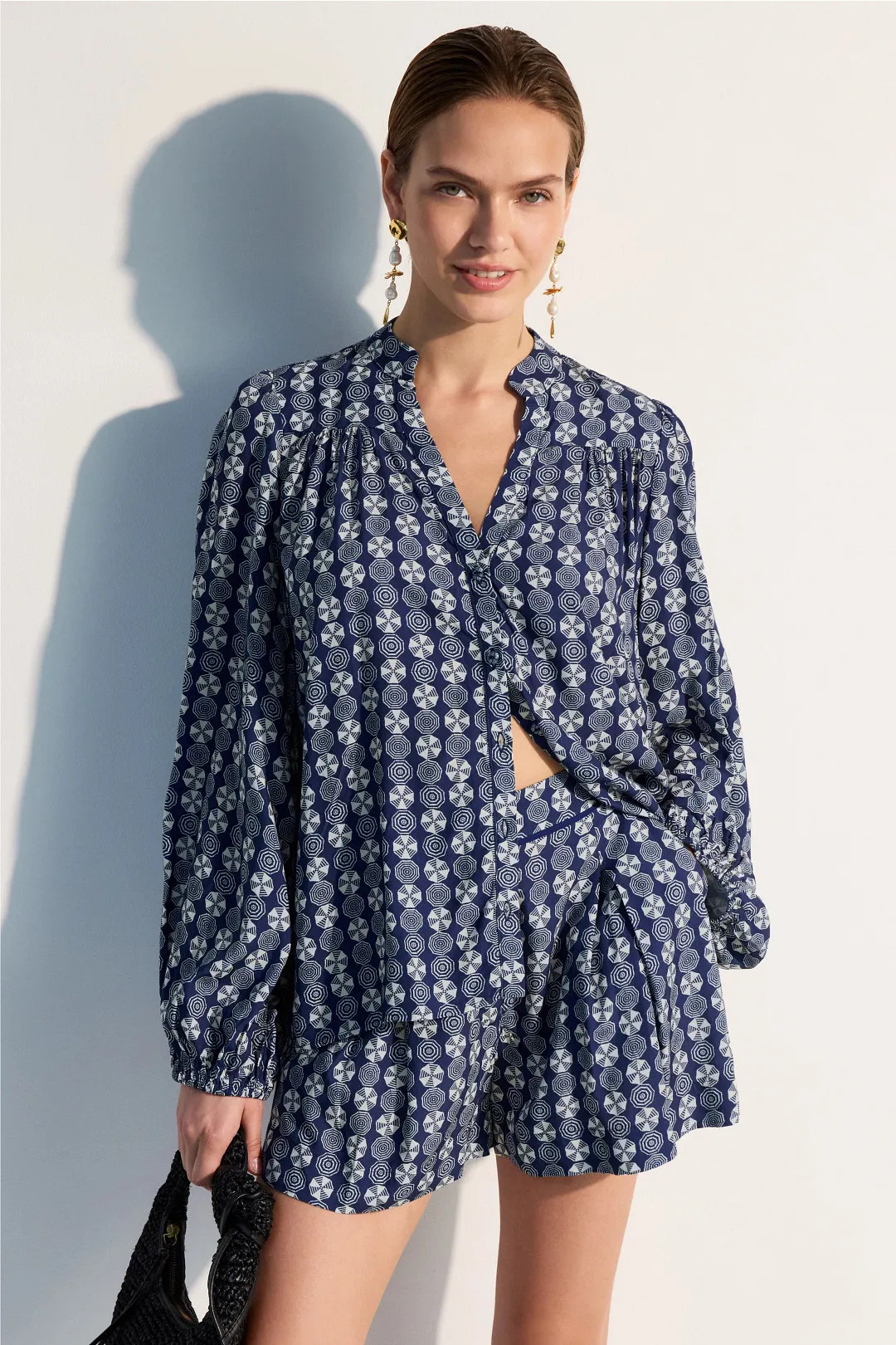 Puff Sleeve Wide Shirt | Rent the Runway