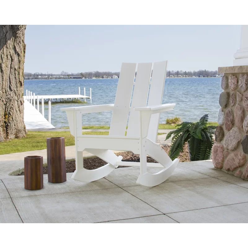 Modern Plastic Rocking Adirondack Chair | Wayfair North America