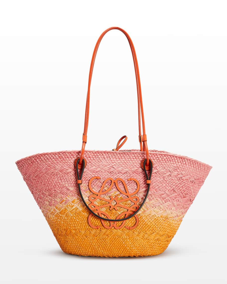 Loewe x Paula&rsquo;s Ibiza Anagram Degrade Basket Tote Bag | Neiman Marcus