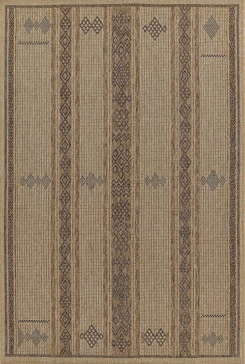 Momeni Hampton Transitional Indoor/Outdoor Area Rug, Natural, 9' X 12' | Amazon (US)