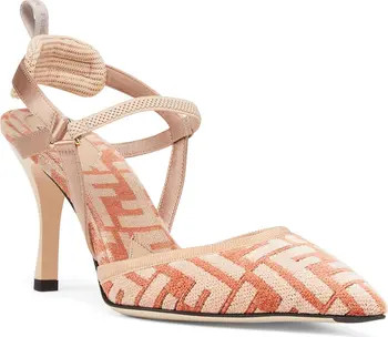 Fendi Colibrì FF Logo Pointed Toe Slingback Pump | Nordstrom | Nordstrom