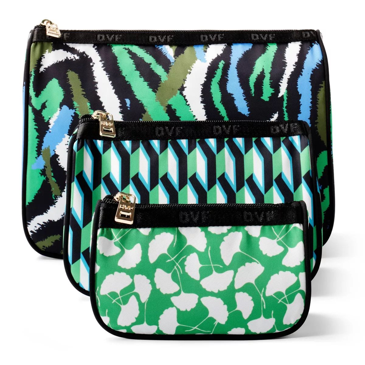 Disco Zebra/Arrow Geo/Ginkgo 3-Pack Travel Pouches - DVF for Target | Target