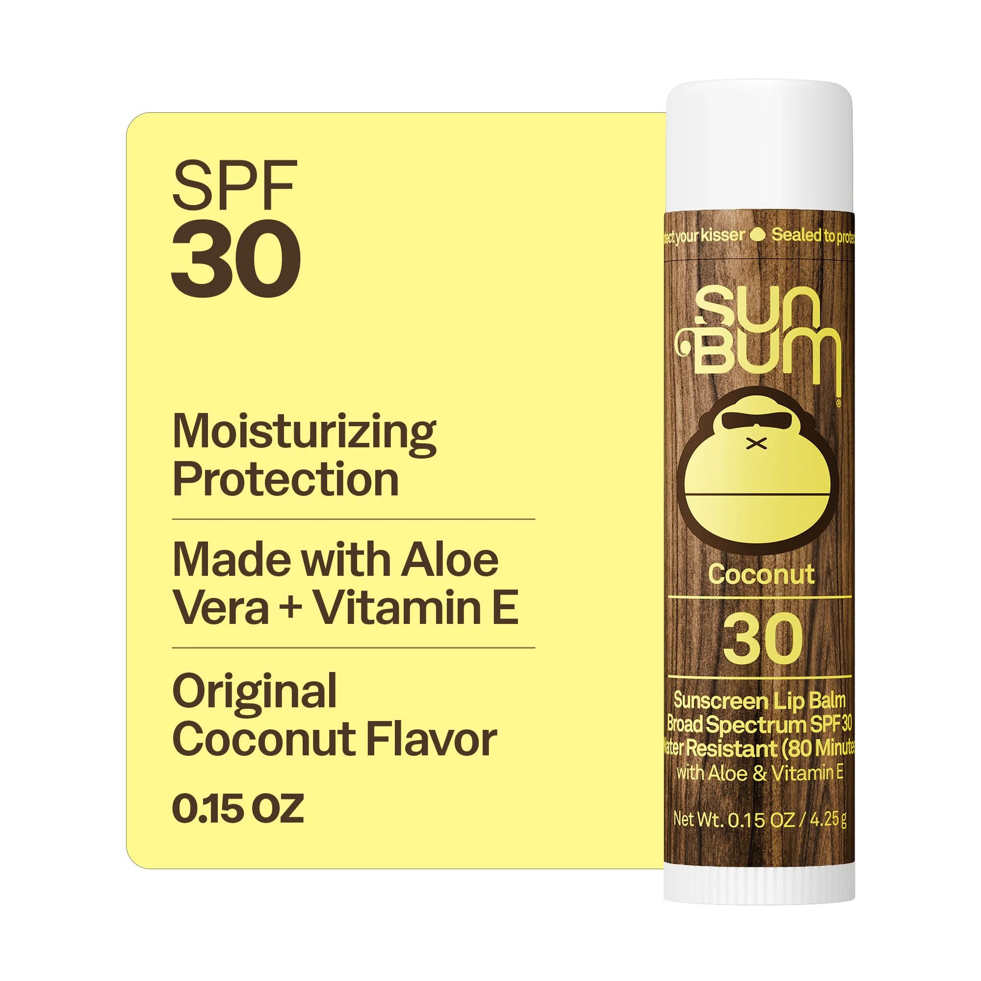 Sun Bum Sunscreen Lip Balm, Coconut, SPF 30, 0.15 oz - Walmart.com | Walmart (US)