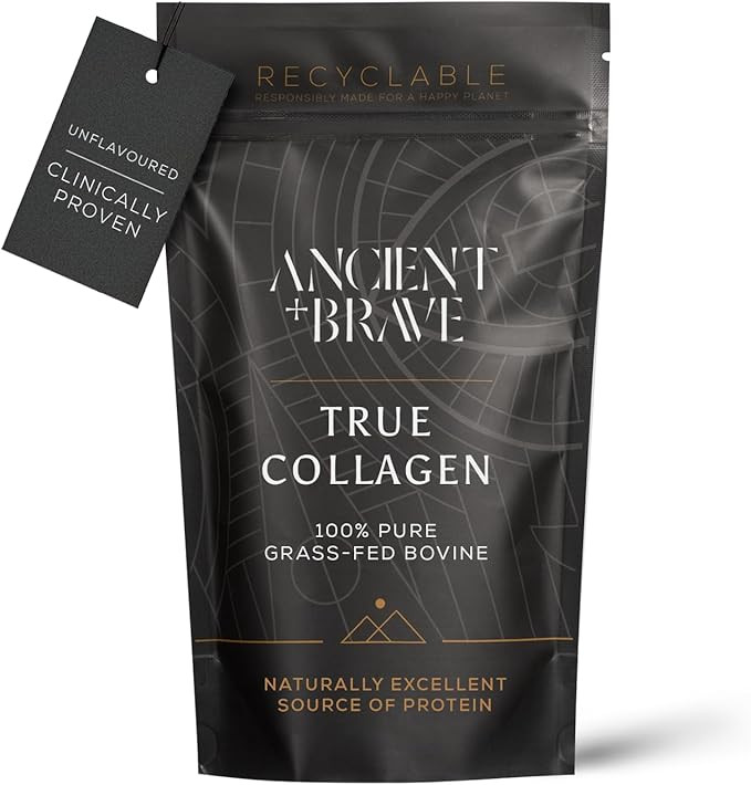 Ancient + Brave True Collagen 200g - Grass-Fed Bovine Collagen Powder - 100% Hydrolysed Collagen ... | Amazon (UK)