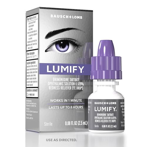 LUMIFY Eye Drops for Red Eyes, Redness Reliever for Brighter Looking Eyes, Works in 1 Minute & Lasts Up to 8 Hours, Eye Drops, 0.08 Fl Oz (2.5 mL) | Amazon (US)