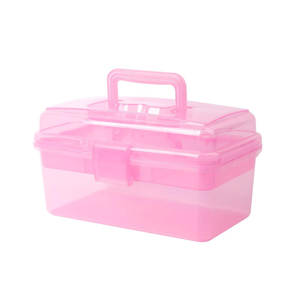 BangQiao Multipurpose Plastic Storage Container Organizer Box Case with Removable Tray and Handle... | Amazon (US)