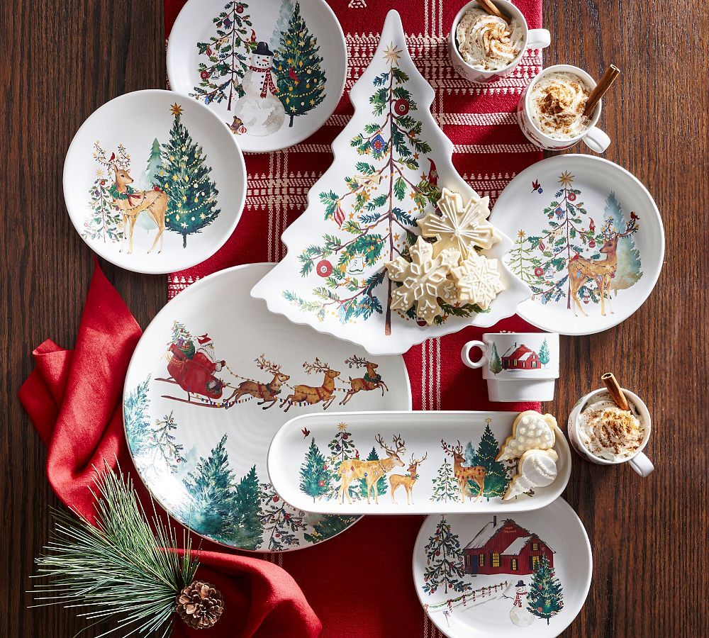 Christmas In the Country Dinnerware Collection | Pottery Barn (US)