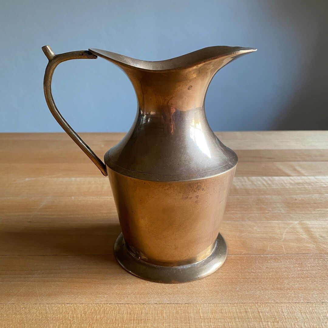 Vintage Brass Pitcher or Vase | Etsy (US)