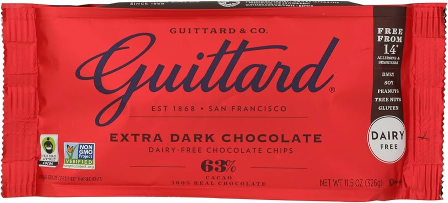 Guittard Baking Chips, 63% Extra Dark Chocolate, 11.5 oz | Amazon (US)