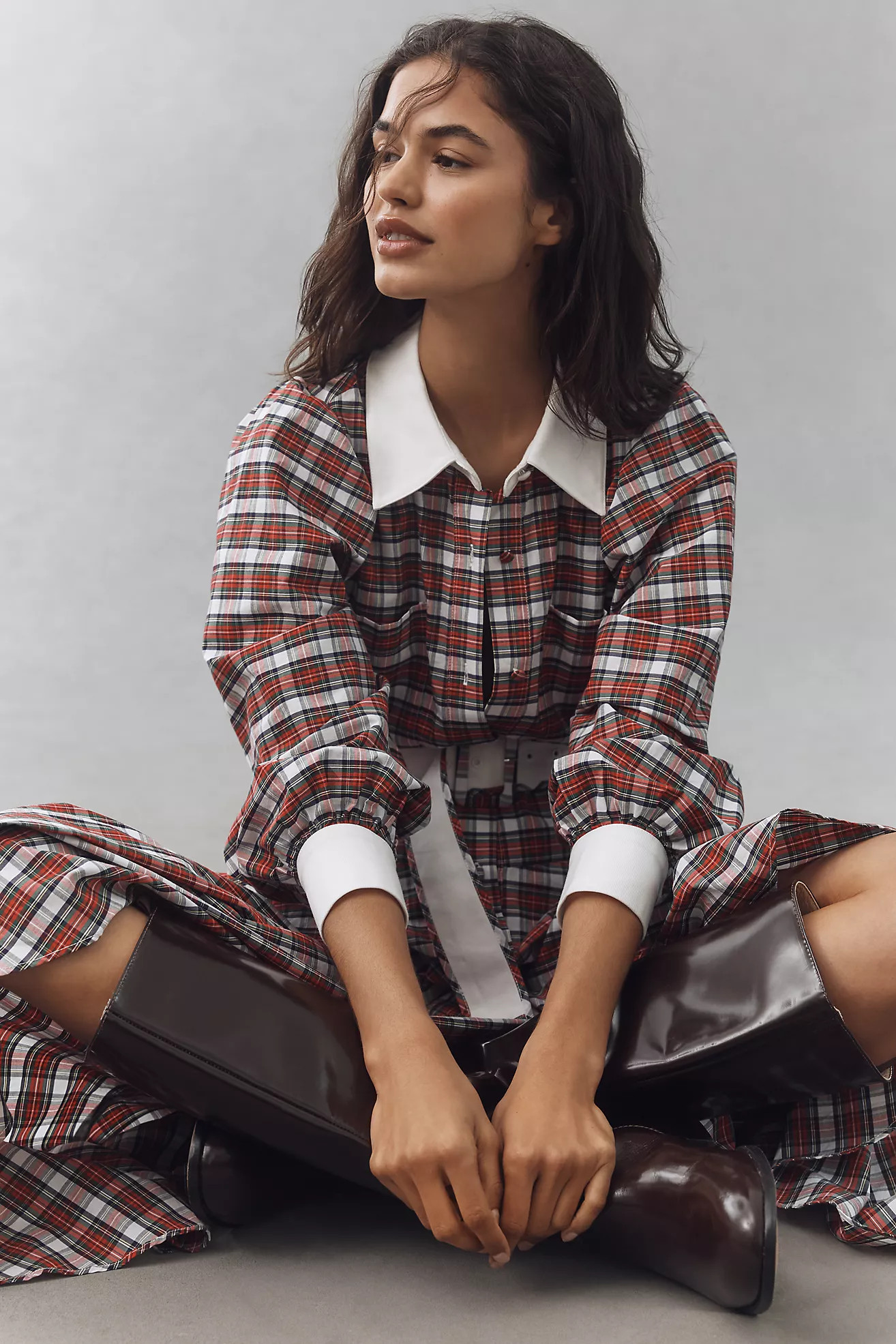 Hunter Bell Randolph Belted Midi Dress | Anthropologie (US)