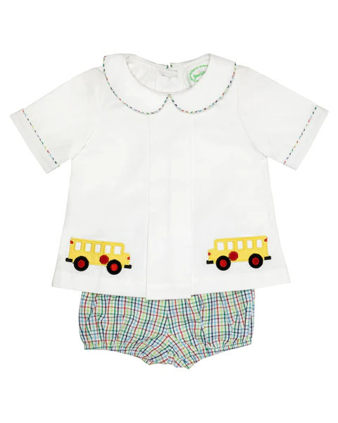 School Bus Diaper Set | Grace and James Kids