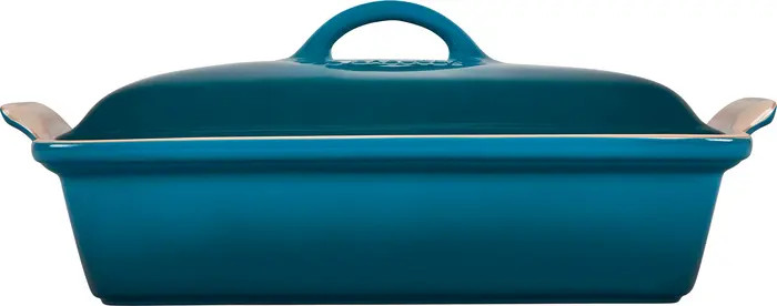 4-Quart Rectangular Stoneware Casserole with Lid | Nordstrom