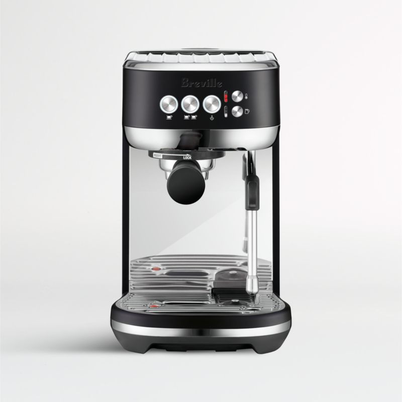 Breville Bambino Plus Black Truffle Espresso Machine with Steamer Wand + Reviews | Crate & Barrel | Crate & Barrel