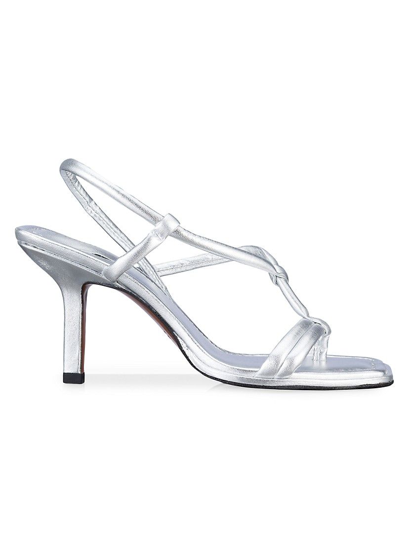 Le Addison Metallic Leather Sandals | Saks Fifth Avenue
