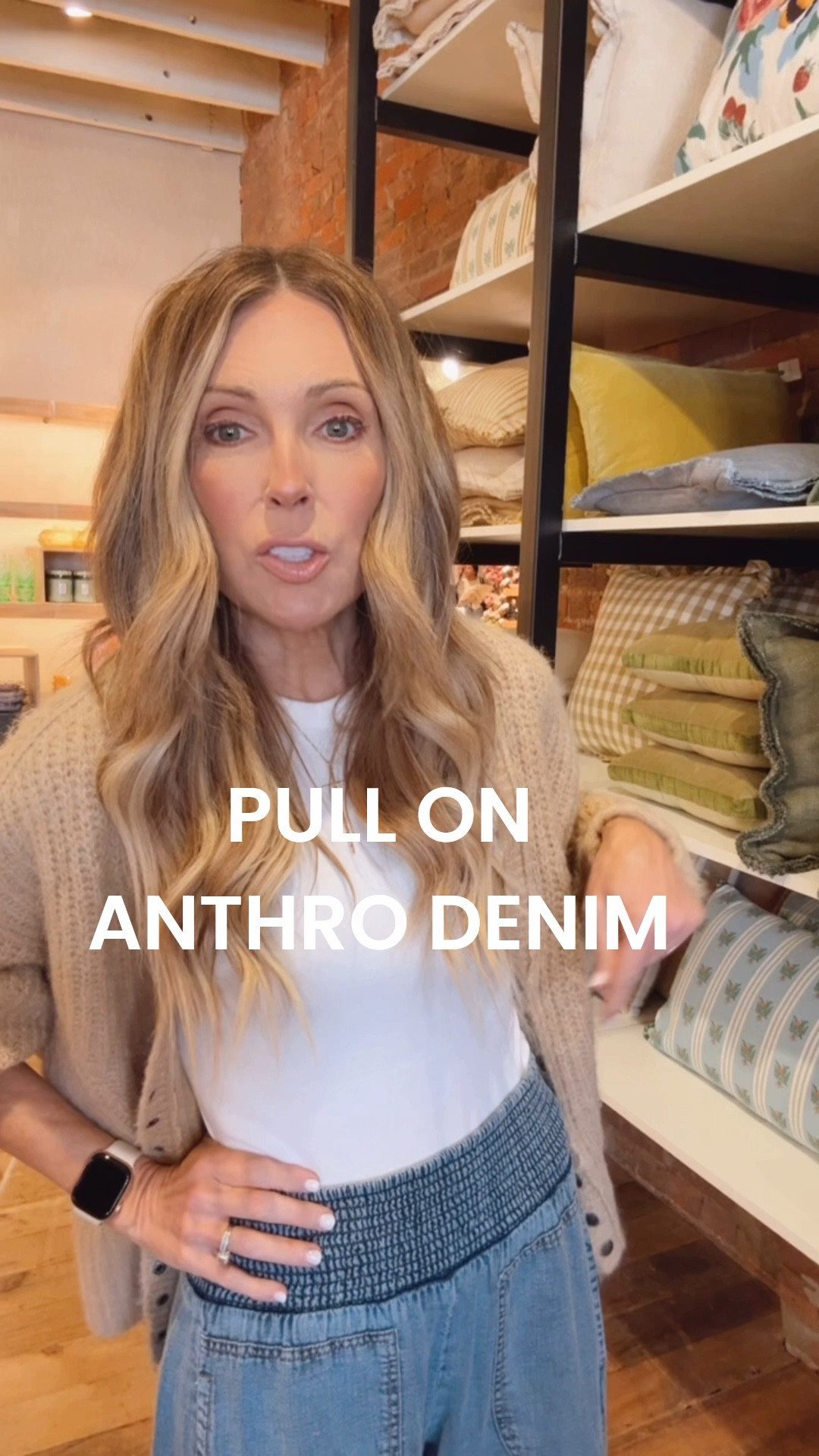 These lightweight jeans will be a popular pick due to their relaxed fit and pull-on style. I'm wearing an XS and they are generous so if you're between sizes, go down. 

@anthropologie #anthropartner 

#LTKgrwm #LTKOver40 #LTKmomlife