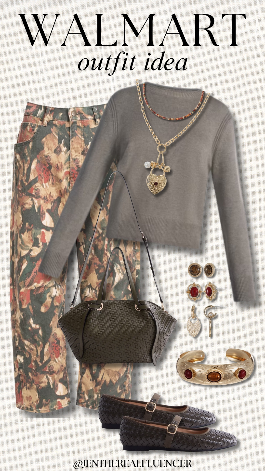 Walmart Fall Outfit 🍂

SCENARIO Heritage Olive Crewneck Sweater ( 7 colors, sizes XS-XXXL), JESSICA SIMPSON. Urban Chic-Abstract Camo Cherry Barrel Jean (4 colors, sizes 2-16), SCENARIO Olive Woven Mary Jane Flats (4 colors, sizes 6-11), SCENARIO Olive Mini Clam Tote (3 colors), SCENARIO Ornate Stud and Hoop Earrings 3 Pair Set, ELPHABA GALINDA Red Beaded Gemstone Necklace (27 colors), SCENARIO Heart Locket Charm Necklace, SCENARIO Etched Cuff Bracelet  

 #LTKootd #LTKWorkwear #LTKTravel