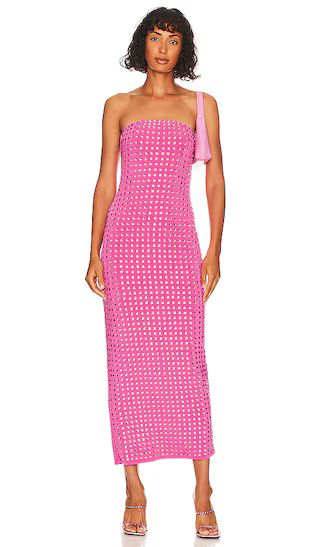 James Midi Dress in Pink | Revolve Clothing (Global)