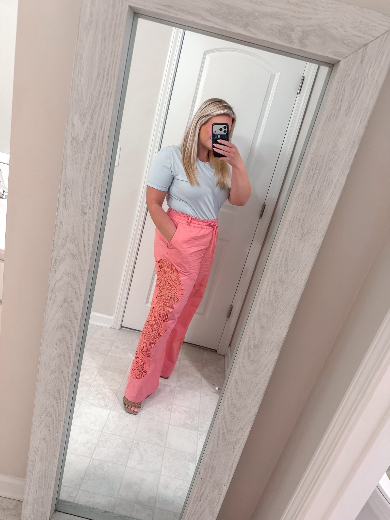 Anthropologie pants that are even cuter on 😍 the fit is so flattering, lightweight, and that lace detail is everything for spring and summer outfits 🌸 linking them here before they sell out! #LTKStyle #LTKFinds #LTKSeasonal #Anthropologie #AnthroStyle #SpringStyle #SummerStyle #WideLegPants #OOTD #WorkwearStyle

#LTKootd #LTKgrwm #LTKmomlife