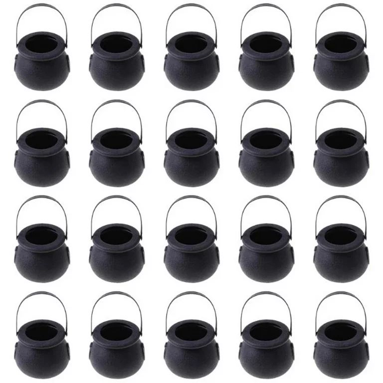 20 Pcs Mini Candy Kettles Witch Skeleton Cauldron Holder Pot with Handle for Halloween Easter St ... | Walmart (US)