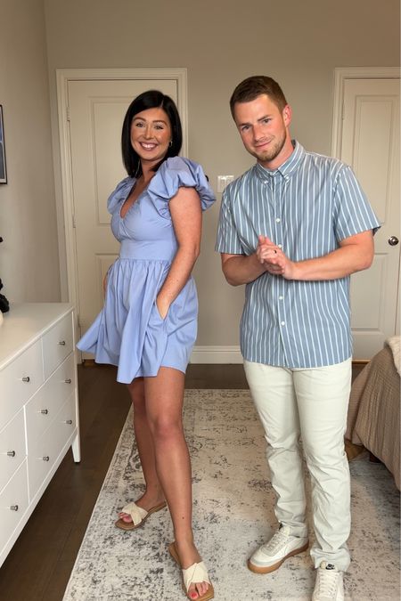 Easter outfit inspo & all on sale at Abercrombie! 20% off women’s dresses and men’s shirts + 15% off everything else. We are both wearing mediums  

#LTKmens #LTKsalealert #LTKstyletip