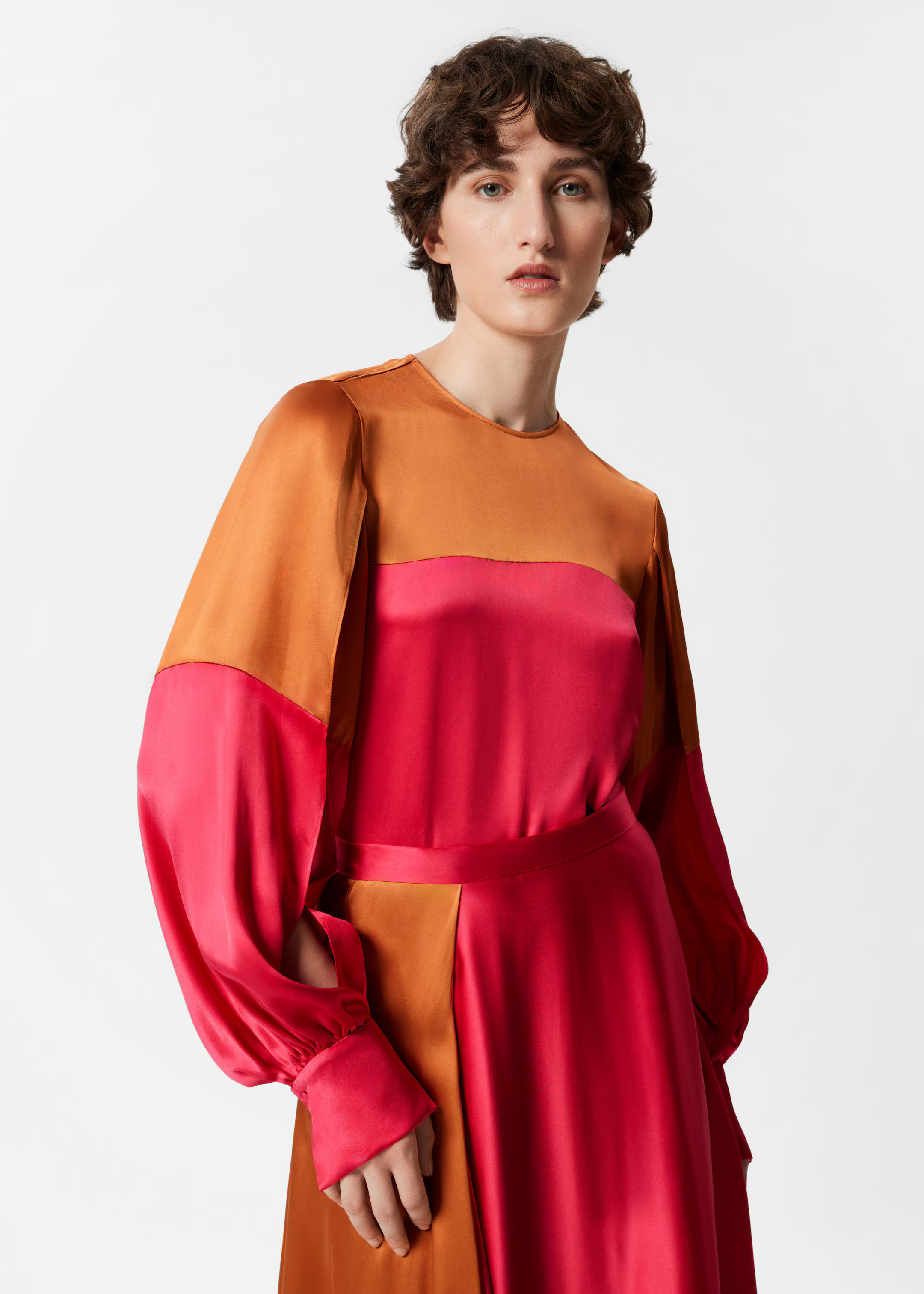 Colour-Block Satin Blouse | & Other Stories - US