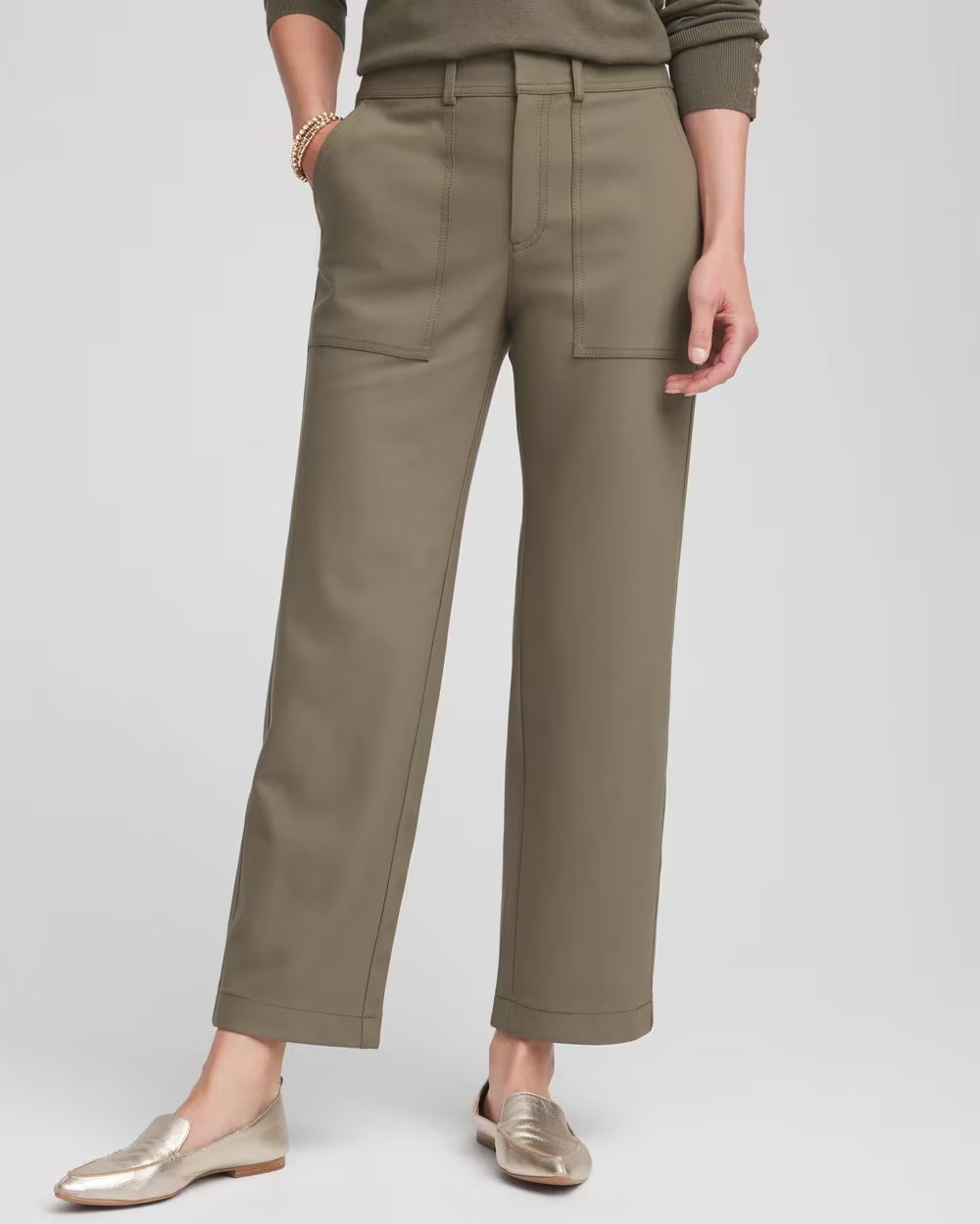 Bi-Stretch Straight Ankle Pants | Chico's