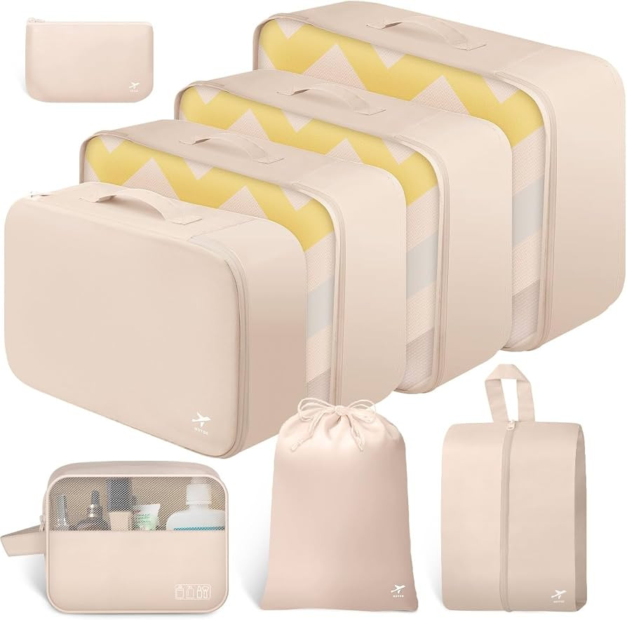 HOTOR Packing Cubes - 8 Pieces, Light Packing Cubes Travel Organizer, Premium Luggage Organizer S... | Amazon (CA)