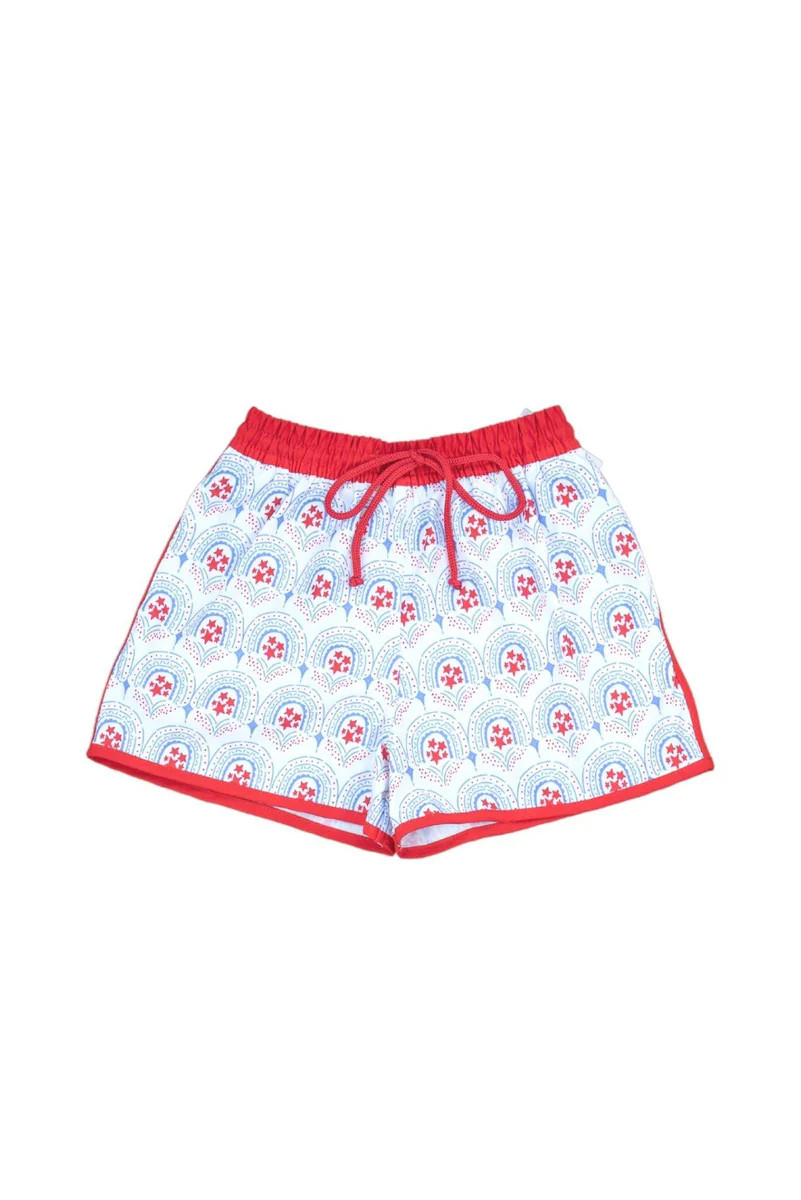 Star-Spangled Boys Swim Trunks | Grace and James Kids