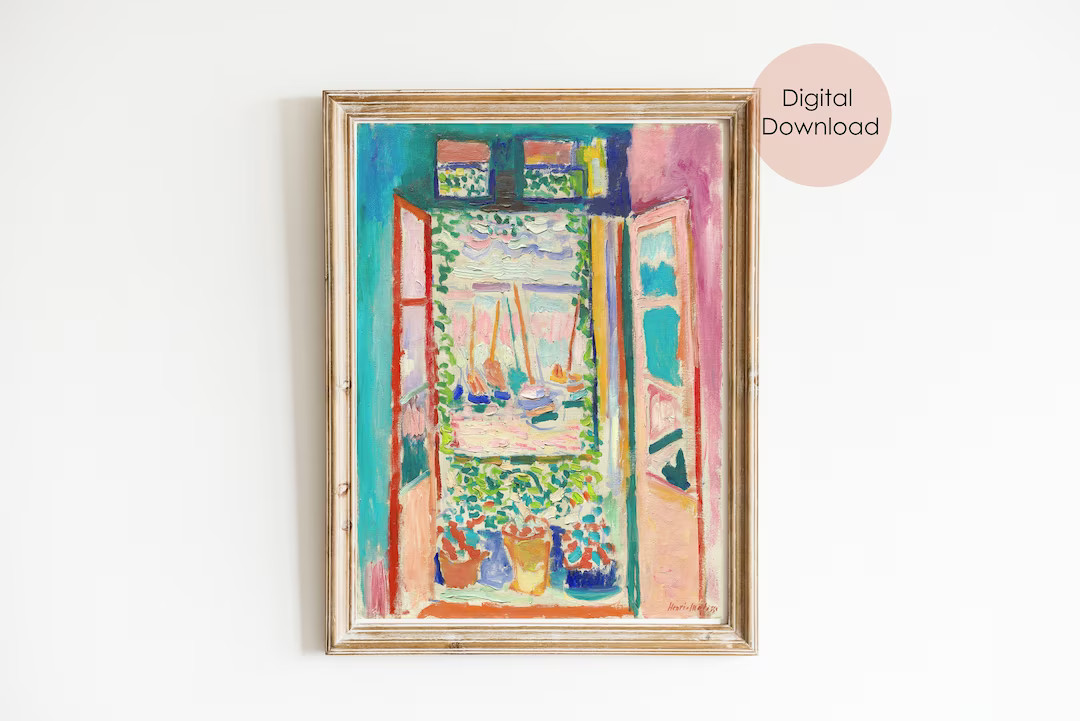Matisse Print, Henri Matisse Art Exhibition Printable Poster, Matisse Open Window, Matisse Painti... | Etsy (US)