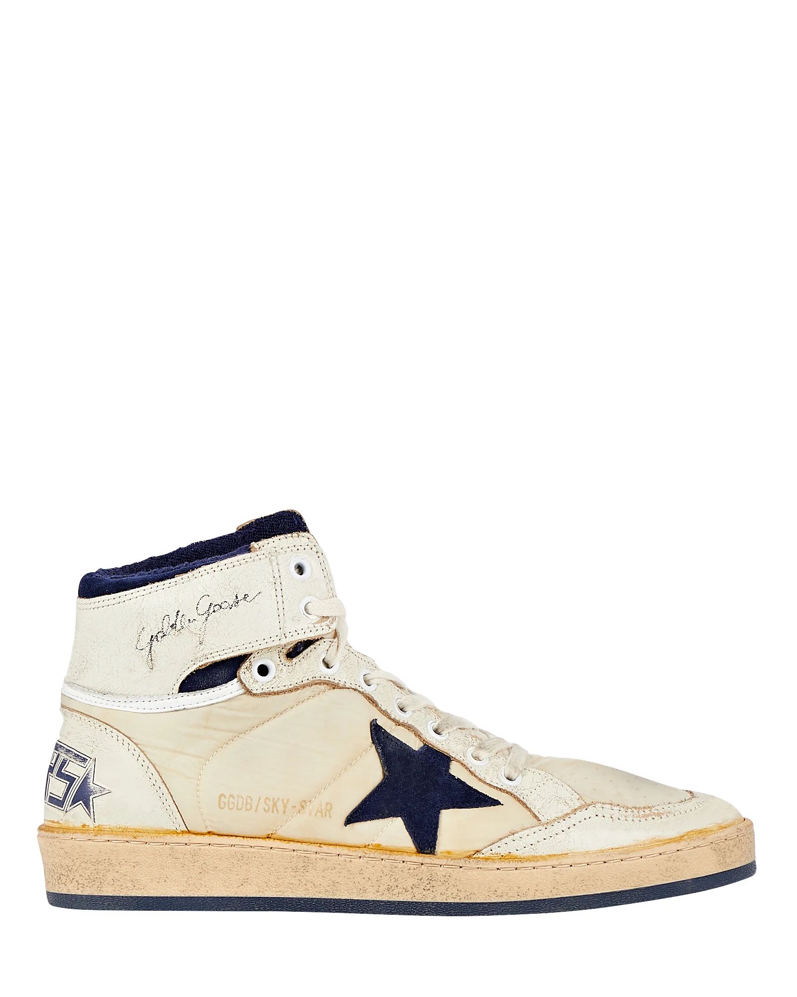 Sky Star Leather High-Top Sneakers | INTERMIX