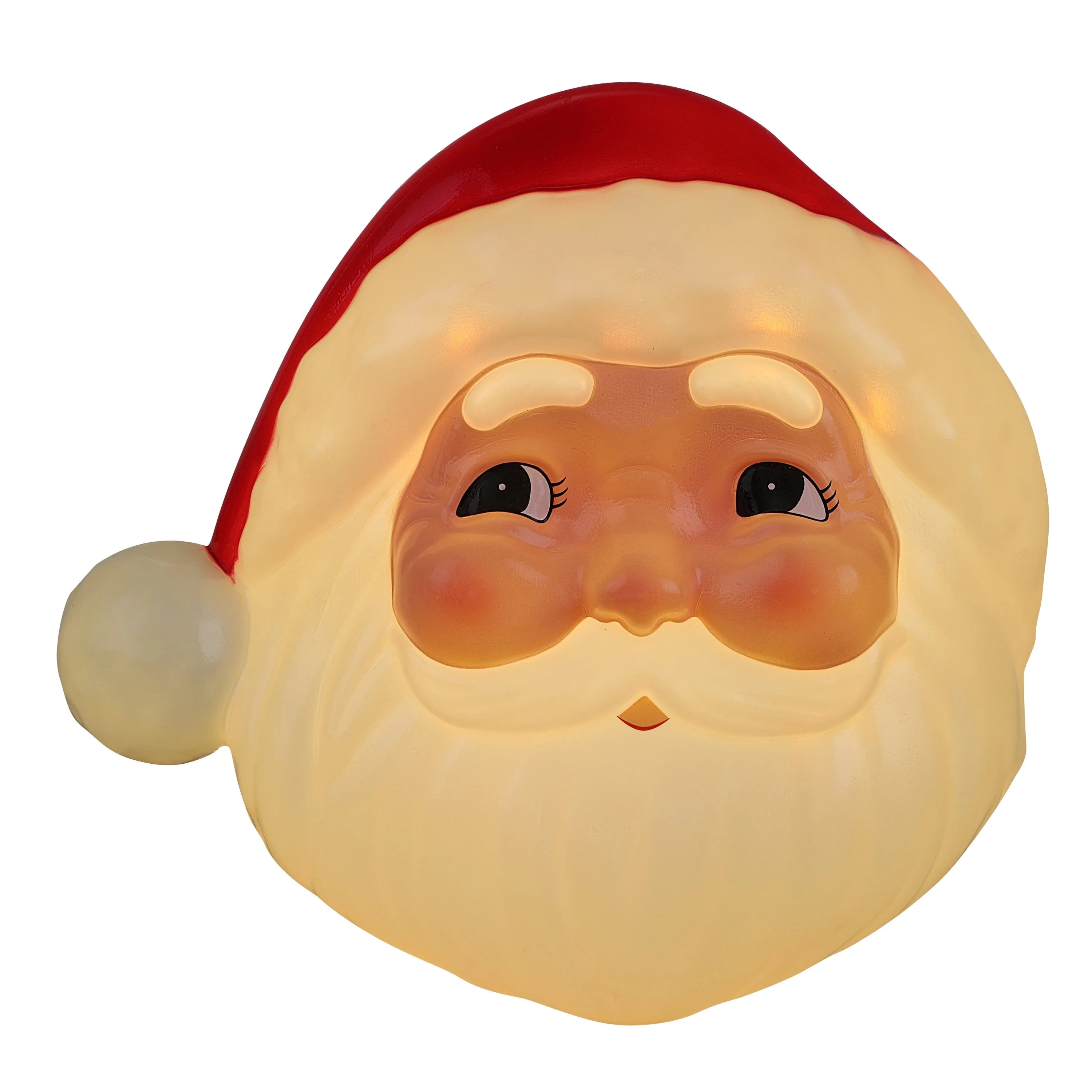 Mr. Christmas 12 in. Blow Mold Lit Tree Topper - Santa | Walmart (US)
