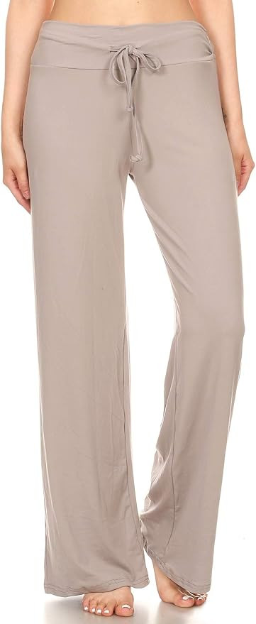 Women's Casual Long Pajama Lounge Pants Drawstring Sleepwear Regular & Plus Size | Amazon (US)