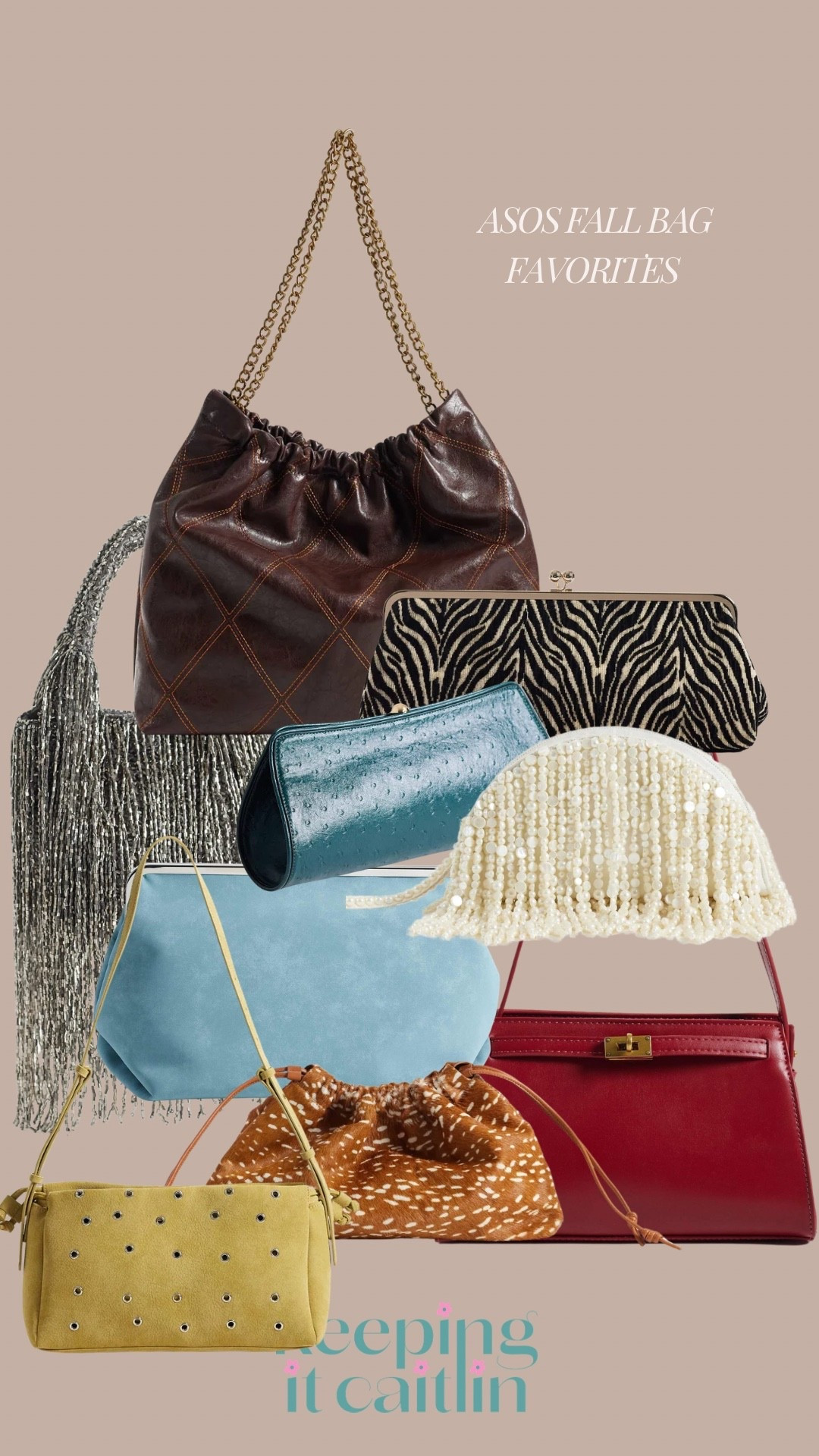 ASOS fall bags and clutches! I have the oversized blue clutch