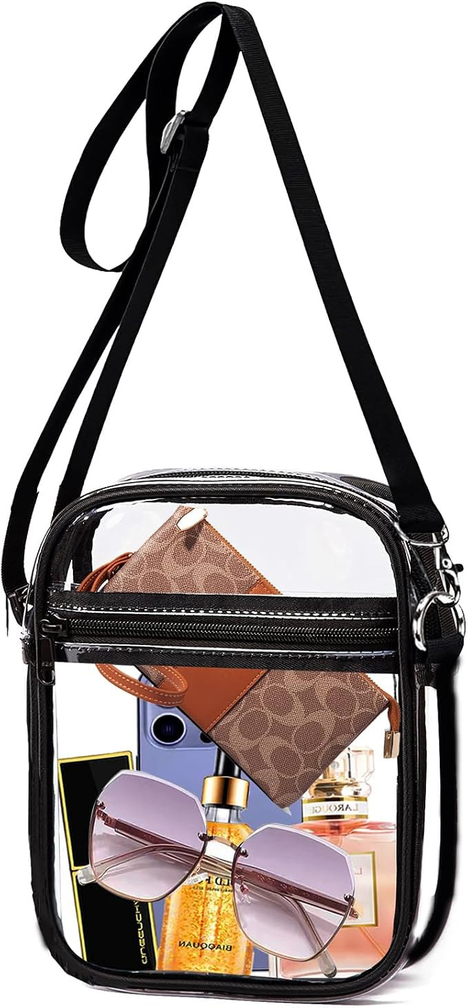 New Clear Purses Crossbody Bag, Clear Shoulder Bags Stadium Approved for Women & Girls, Transpare... | Amazon (CA)