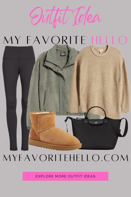 Layered look fall outfits for fall. Sweater outfit with Ugg boots. Ugg boots outfit for fall #uggboots #sweaterweather #uggseason 

#LTKfindsunder100 #LTKstyletip #LTKfindsunder50